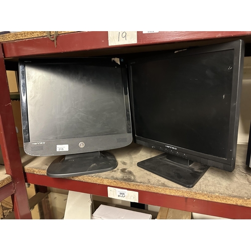 908 - Two Hanns-G PC monitors