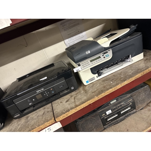 921 - Two inkjet printers including Epson and HP