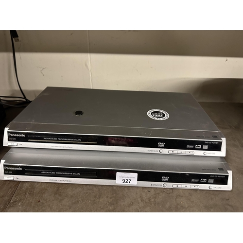 927 - Two Panasonic DVD players