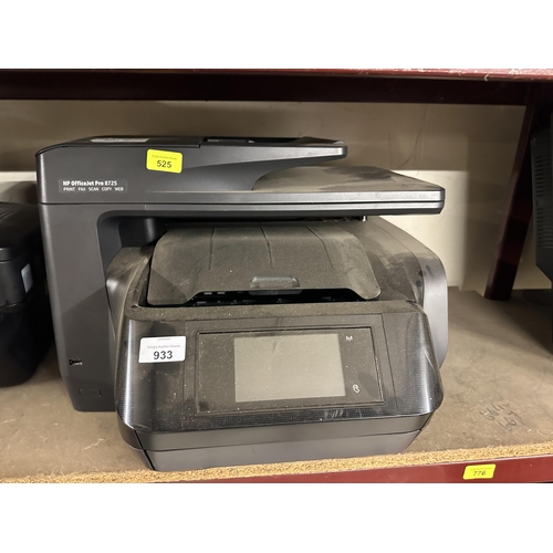 933 - HP Office Jet Pro 8725 printer/scanner/fax/copy/web