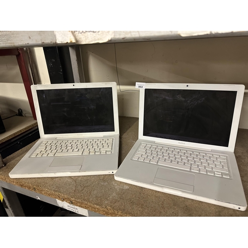 953 - Two MacBooks for spares and repairs