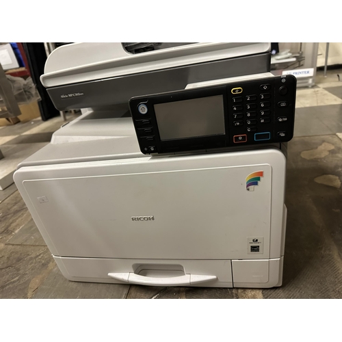 983 - Two Ricoh Afico MPC305 multifunction laser printer/copiers