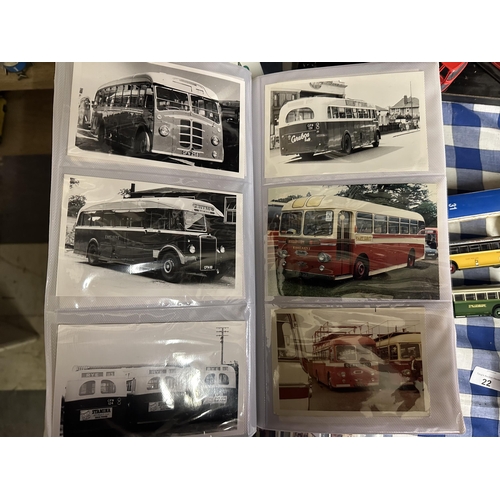 19A - Photo Album filled with photographs of buses including vintage and modern from the 1950s onwards