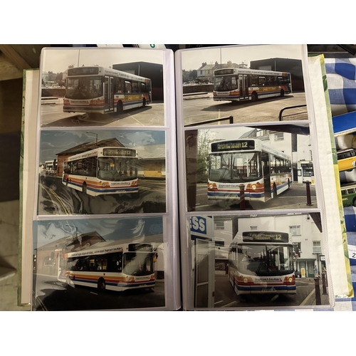 19A - Photo Album filled with photographs of buses including vintage and modern from the 1950s onwards