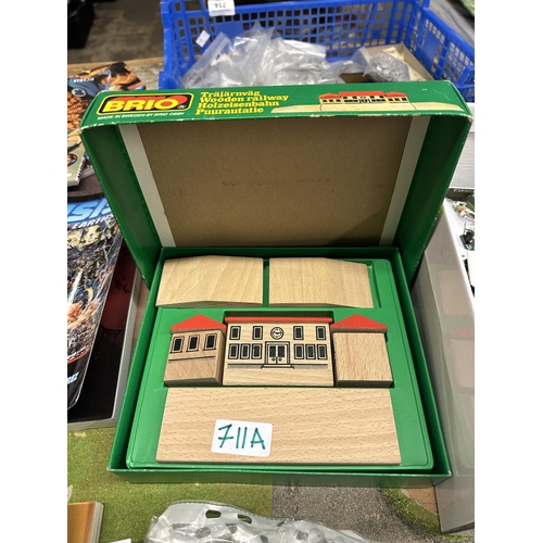 711A - Vintage Brio wooden railway station