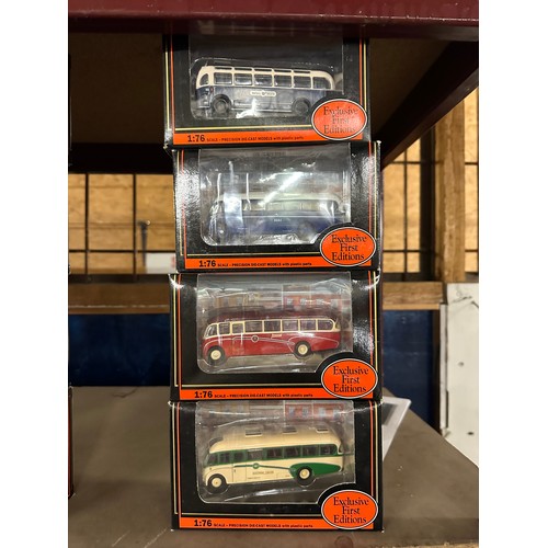 255 - Collection of four Gilbow Exclusive First Editions 1:76 scale die cast model buses including Bristol... 