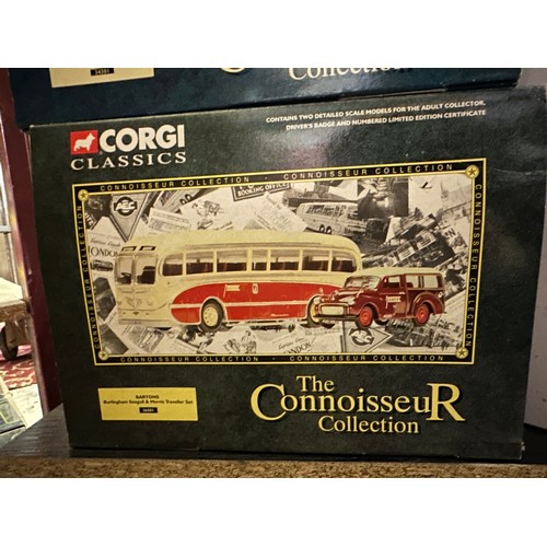 624 - Collection of Corgi Classics The Connoisseur Collection die cast model  buses including Manchester C... 