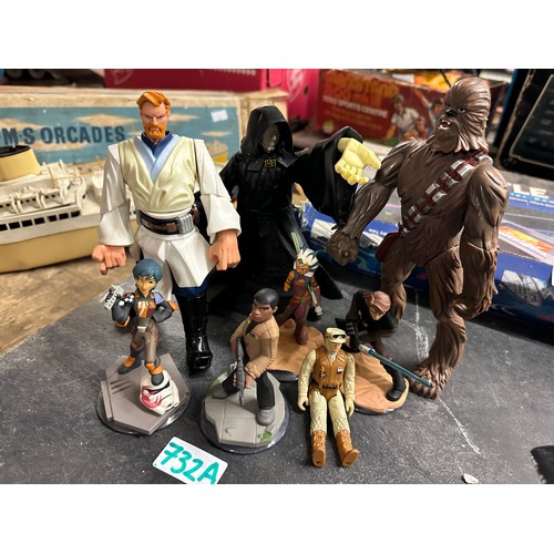 732A - Collection of Star Wars and Infinity action figures