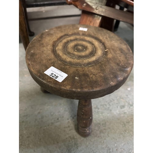 528 - Vintage wooden milking stool
