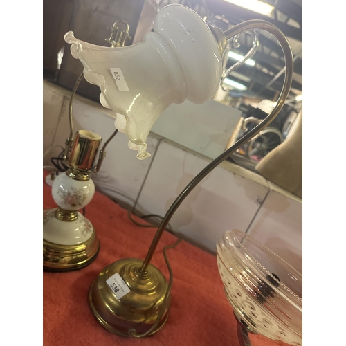 538 - Two vintage style table lamps