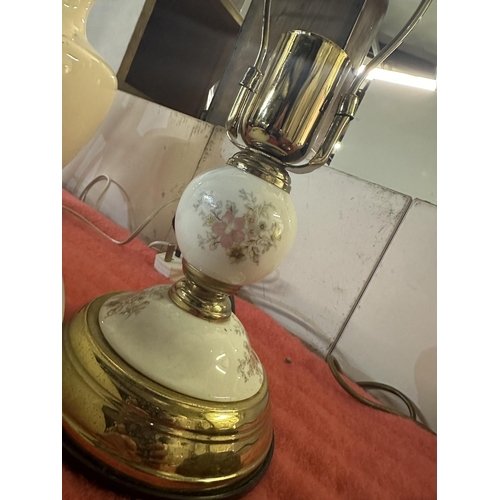 538 - Two vintage style table lamps