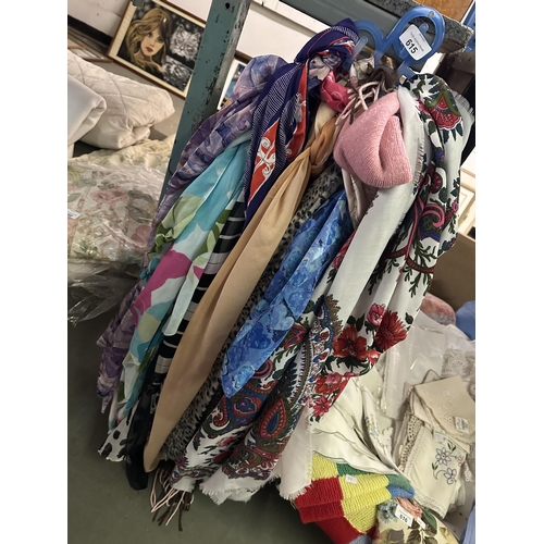 615 - Large collection of vintage scarves