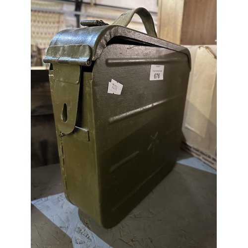 676 - Vintage Russian military Ammo box