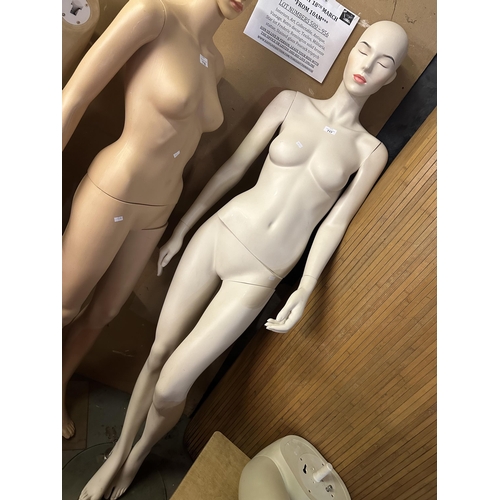 717 - Realistic style full body female mannequin on stand