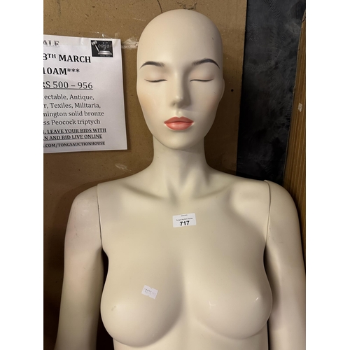 717 - Realistic style full body female mannequin on stand