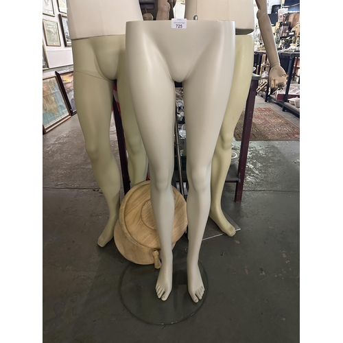 725 - Collection of mannequins and mannequin parts