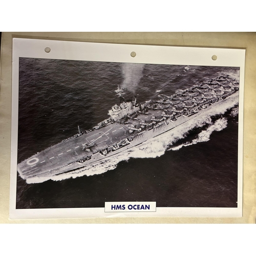 976 - Very large collection of War ships Maxi cards Full Album