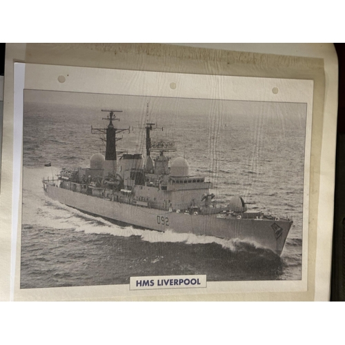 976 - Very large collection of War ships Maxi cards Full Album