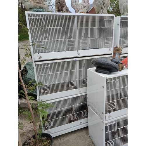 146 - 3 large bird cages, could be used for birds or small animals.
98cm width.