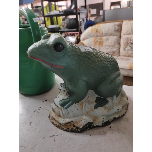 326 - CAST IRON DOOR STOP IN SHAPE OF A FROG