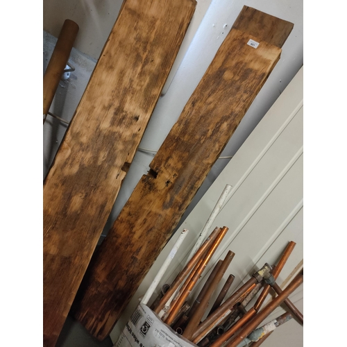 401 - TWO OAK PLANKS 4FT X  8