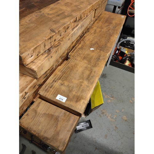 415 - TWO SOLID WOOD PLANKS 39