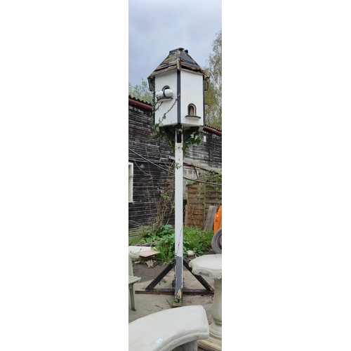 8 - Large approximately 12ft 6 sided Welsh dovecote dove house/ Bird house in fair condition some TLC ne... 