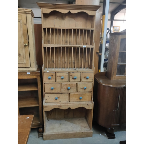 1399 - ONE OF THE STAR LOTS
This very unusual handmade antique pine piece consists of small cupboards with ... 