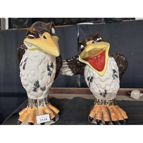 1114 - A Pair of Lorna Bailey Large model of a Grotesque Bird 'The Listener' Limited edition Signed by Lorn... 