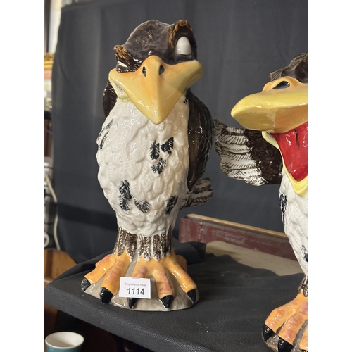1114 - A Pair of Lorna Bailey Large model of a Grotesque Bird 'The Listener' Limited edition Signed by Lorn... 