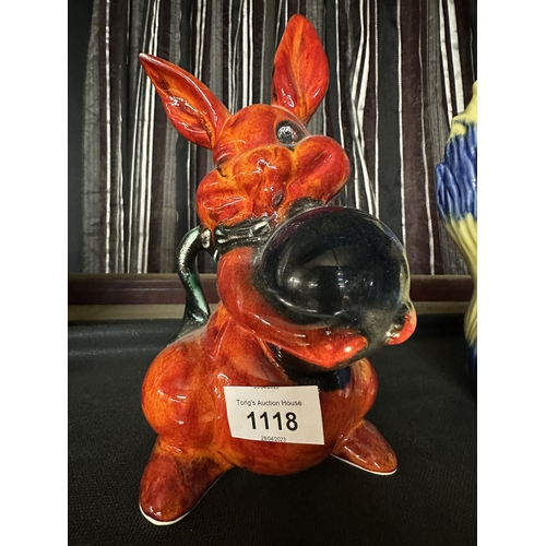 1118 - Stunning Anita Harris ceramic Rabbit stunning condition