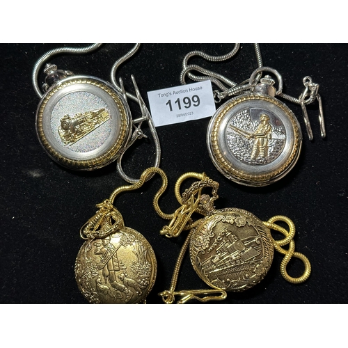 1199 - Collection of Quartz movement pocket watches