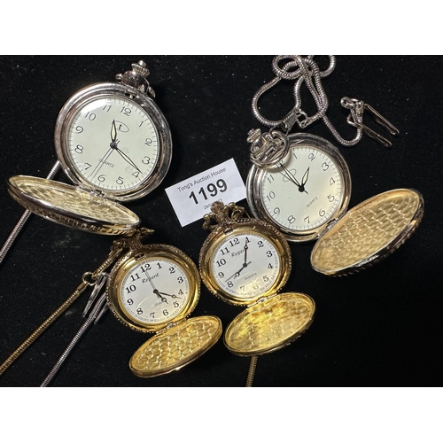 1199 - Collection of Quartz movement pocket watches