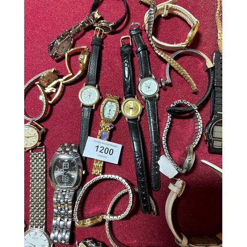 1200 - Large collection of mixed watches and pocket watch