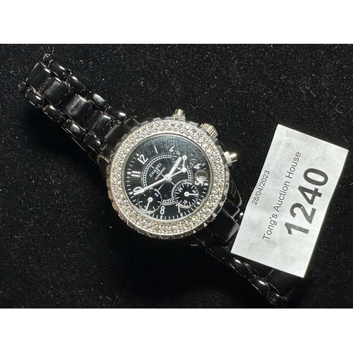 1240 - Chanel J12 unisex wrist watch perfect working order(request video)