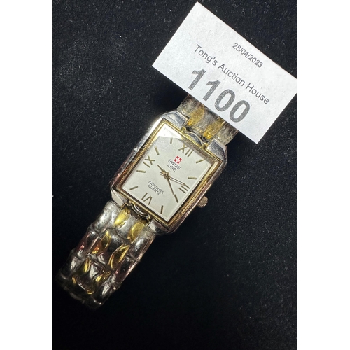 1100 - Swiss Line Sapphire Quartz gents wrist watch
