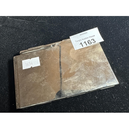 1163 - Vintage metal note book with pencil