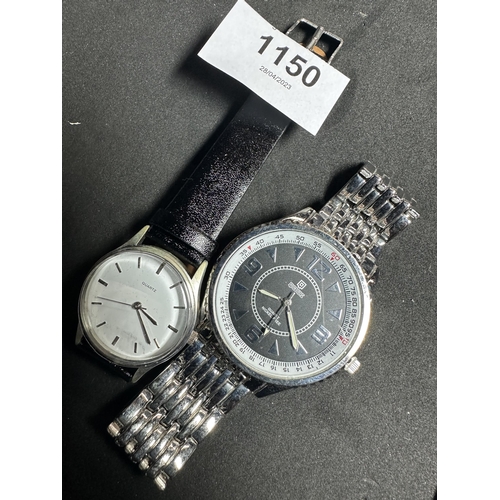 1150 - 2 Quality gents wrist watches