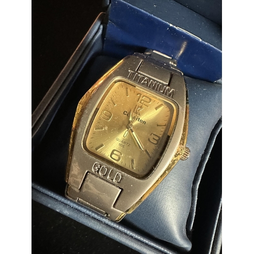 1156 - K collection Titanium Gold wrist watch
