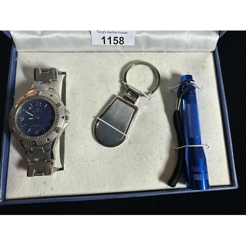1158 - Swatch watch gift set in box