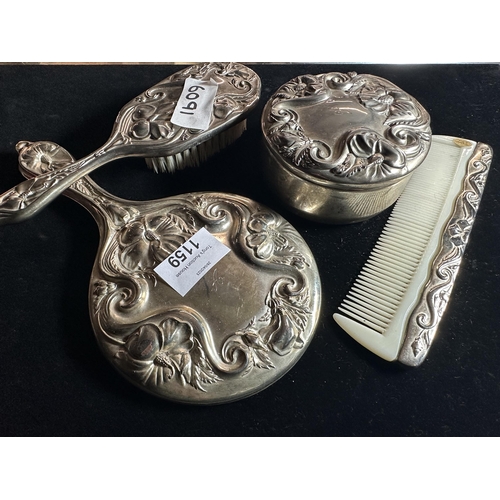 1159 - dressing table set Bush comb mirror and trinket dish