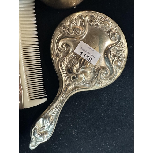 1159 - dressing table set Bush comb mirror and trinket dish