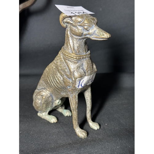 1164 - Cast metal Dog heavy 6'' tall