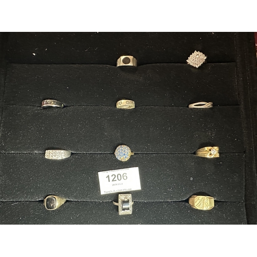 1206 - Collection of 11 mixed rings