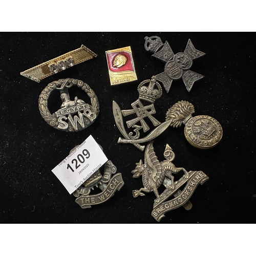 1209 - Collection of military cap badges