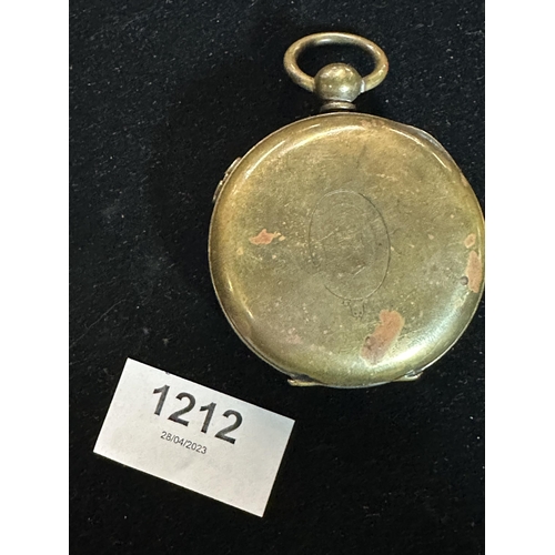 1212 - Beautiful base metal large Chronograph Specially Examined pocket watch