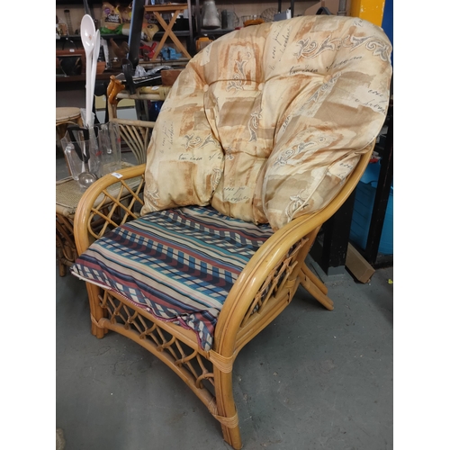 446 - CANE CONSERVATORY CHAIR