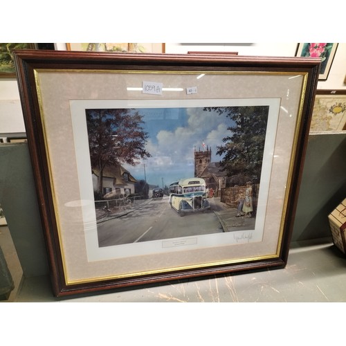 1059A - Large framed signed print 