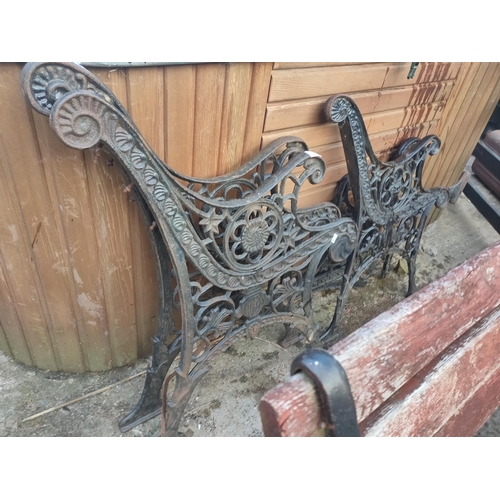 119 - CAST IRON BENCH ENDS ( THESE ARE ALL FOR THE SAME SIDES)