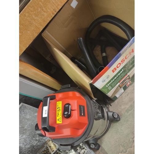 619 - EINHELL CYLINDER CLEANER WITH ATTACHMENTS